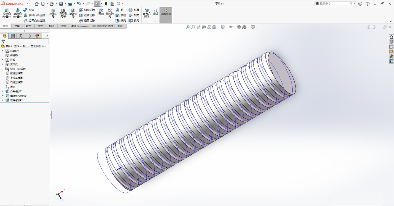 SOLIDWORKS掃描切除 SOLIDWORKS掃描切除